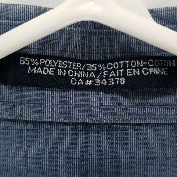 🎁5/$25  Arrow Shirt Men's Size 17 1/2 34/35 Long Sleeve Full Button Casual - Picture 7 of 11